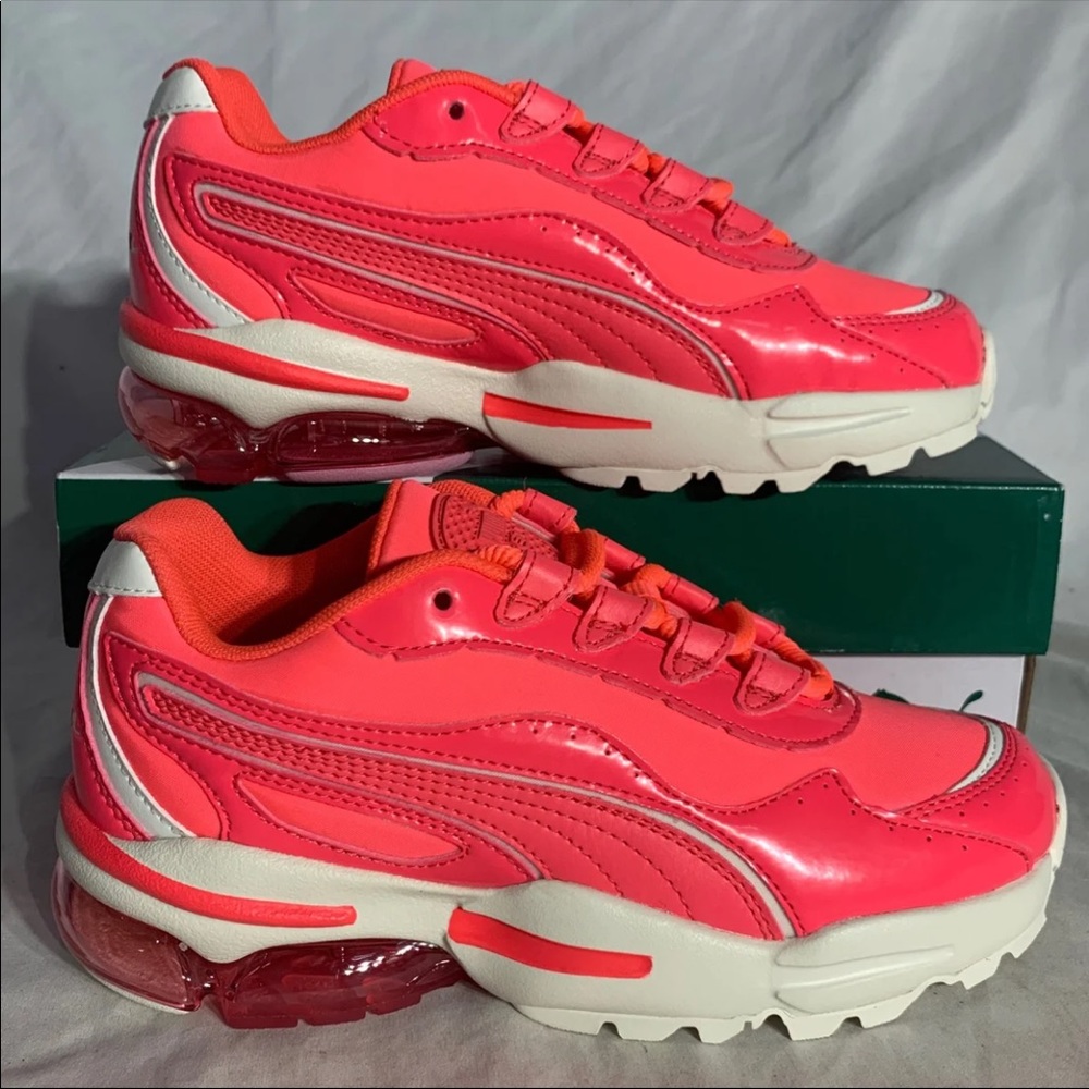 Puma‎ Cell Stellar Neon Pink White Shoes New With Box Womans 6 , 6.5